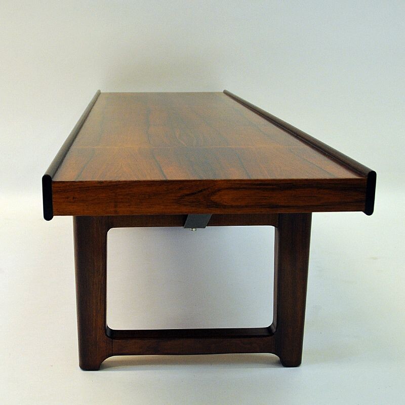 Vintage Krobo bench rosewood 1.2m by Torbjørn Afdal Norway 1960s