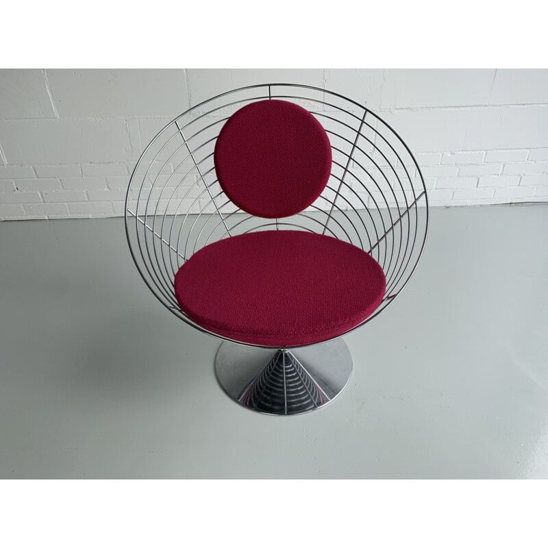 Vintage "Wire cone" fauteuil van Verner Panton voor Fritz Hansen, 1988