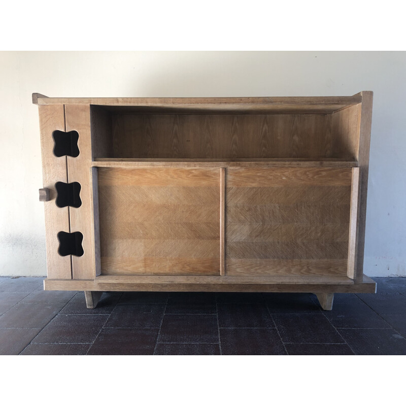 Vintage oak sideboard from Guillerme and Chambron 1960 