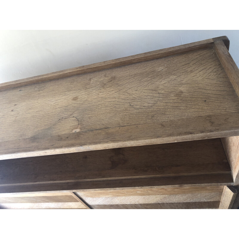 Vintage oak sideboard from Guillerme and Chambron 1960 