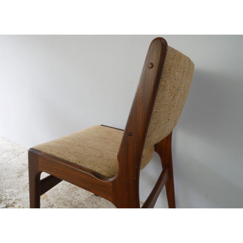 Set of 4 vintage dining chairs by Dyrlund Danish 1960s