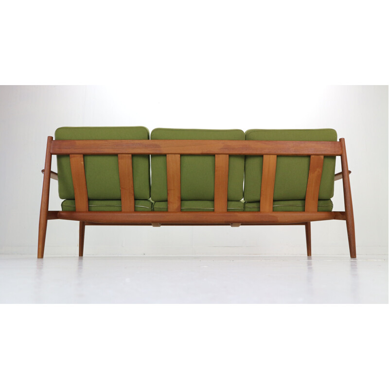 Vintage Grete Jalk Model- 118 1-Seat Teak Sofa for France & Son, Denmark, 1963