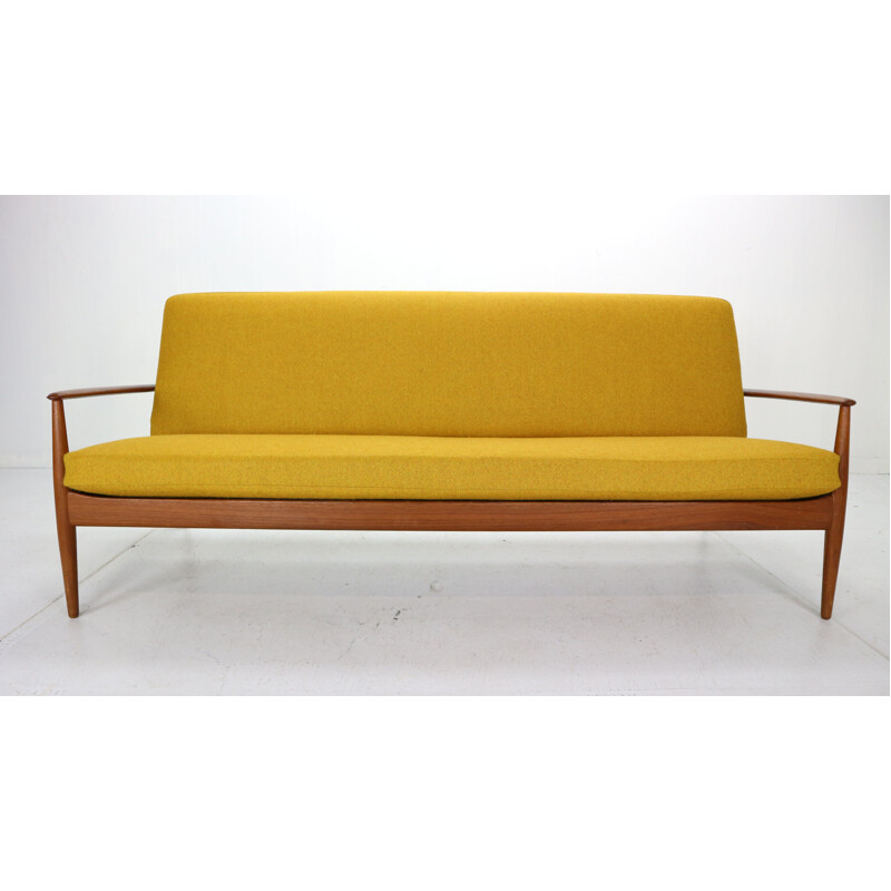 Grete Jalk Scandinavian Modern Teak Sofa for France & Son, Denmark, 1960s