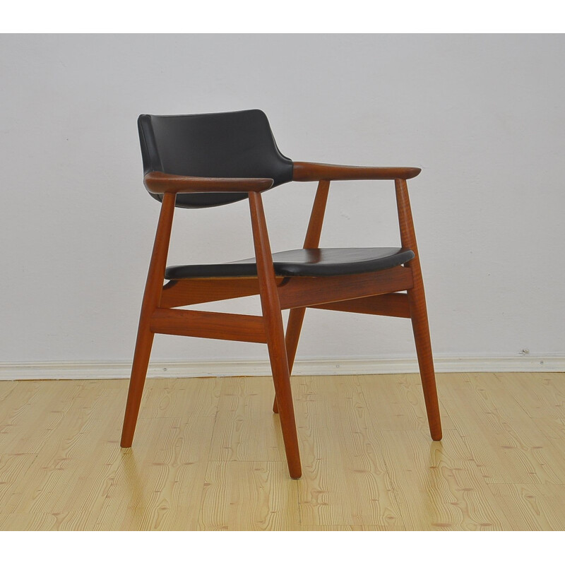 Vintage Desk armchair by Erik Kirkegaard for Høng Stolefabrik, 1950s