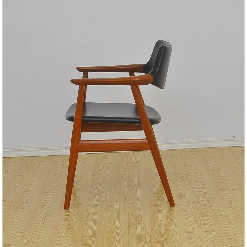 Vintage Desk armchair by Erik Kirkegaard for Høng Stolefabrik, 1950s