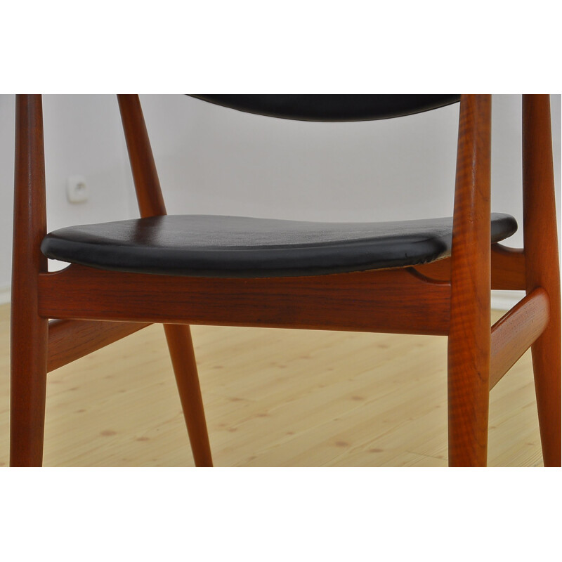 Vintage Desk armchair by Erik Kirkegaard for Høng Stolefabrik, 1950s