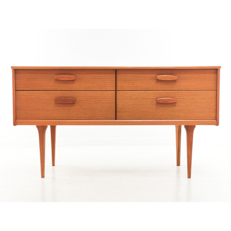 Mid Century teak Sideboard Chest of Drawers, Frank Guille For Austinsuite 1960s