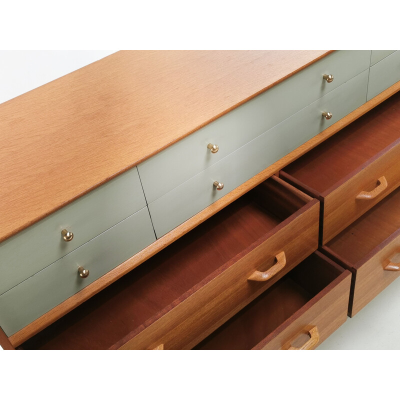 Mid Century Sideboard Chest of Drawers G Plan China White Oak