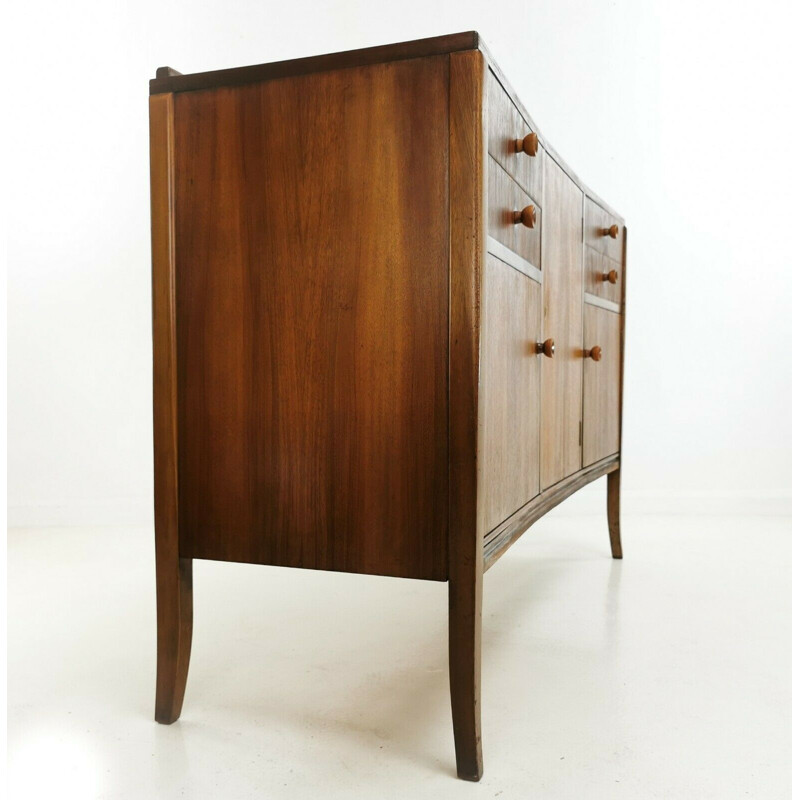 Vintage Strongbow Walnut Sideboard British 1950s