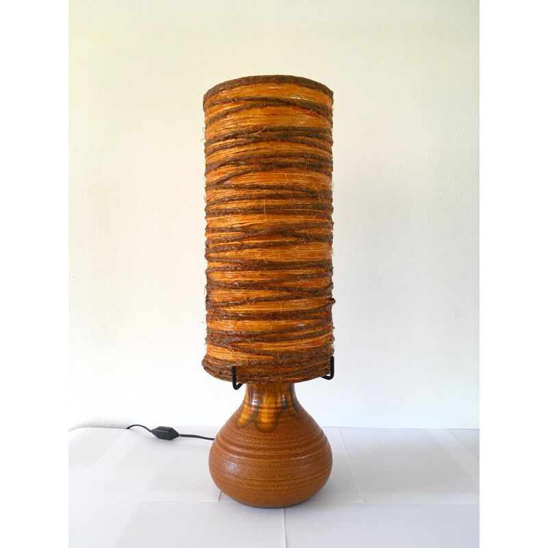 Vintage ceramic lamp Accolay 1970