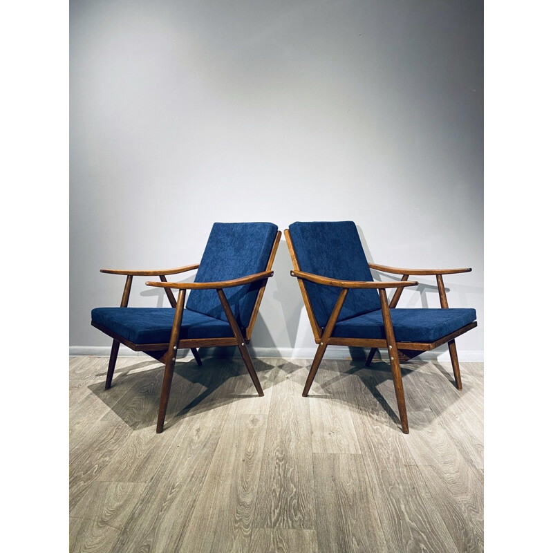 Pair Of vintage Armchairs Ton 1960