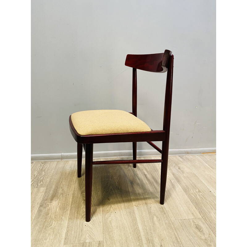 Set Of 4 vintage Chairs Mahogany Rosewood  1960