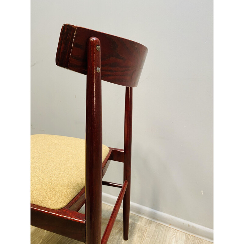 Set Of 4 vintage Chairs Mahogany Rosewood  1960