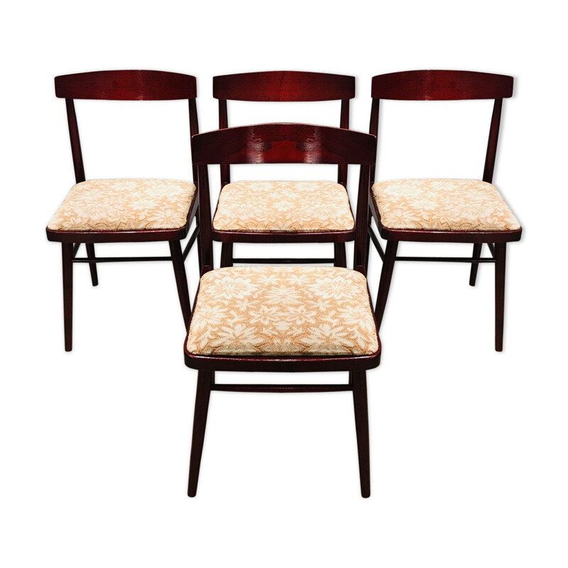 Set Of 4 vintage Chairs Mahogany Rosewood  1960