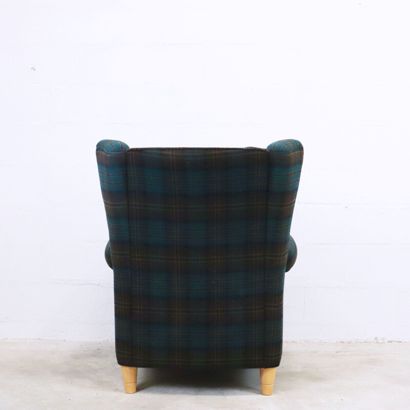 Vintage armchair re-upholstered with ears Sweden 1960