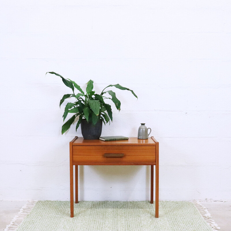 Table de chevet vintage en teck, Suède 1960