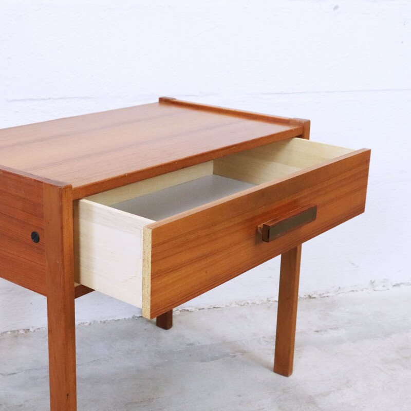 Vintage teak bedside table, Sweden 1960