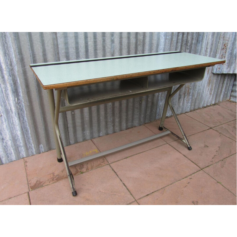 Mid-century industrial Elbe Manage school desk - 1960s