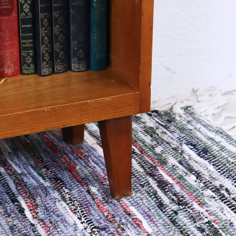 Vintage oak console-library, Sweden 1960