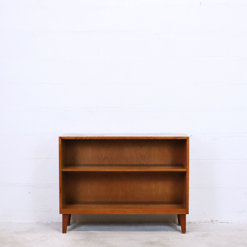 Vintage oak console-library, Sweden 1960