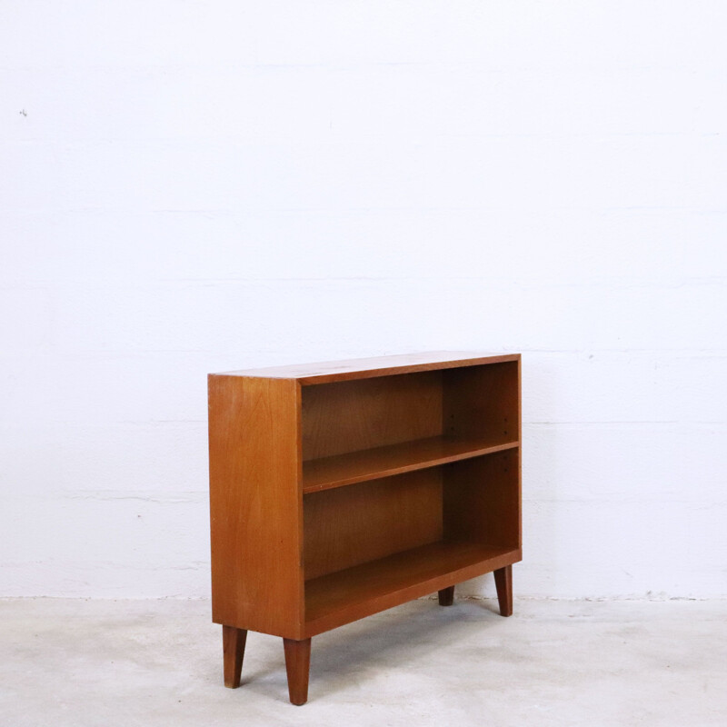 Console-bibliothèque vintage en chêne, Suède 1960