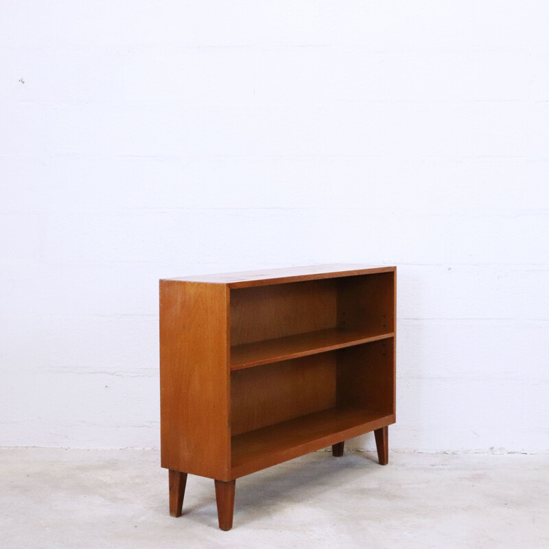 Vintage oak console-library, Sweden 1960