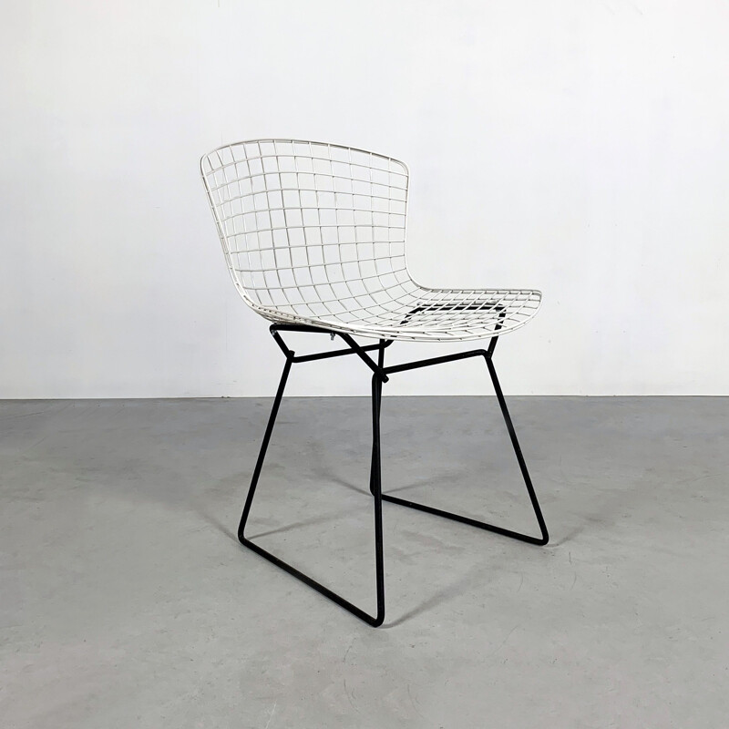 Vintage Wire Dining Chair 1st Edition by Harry Bertoia for Knoll, 1950s