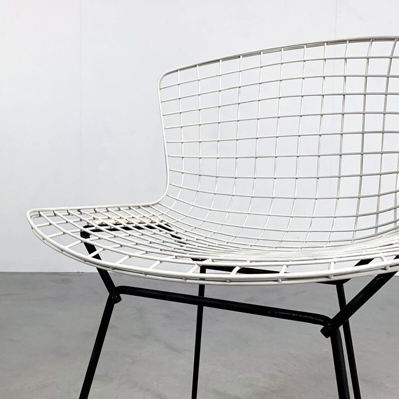 Vintage Wire Dining Chair 1st Edition by Harry Bertoia for Knoll, 1950s