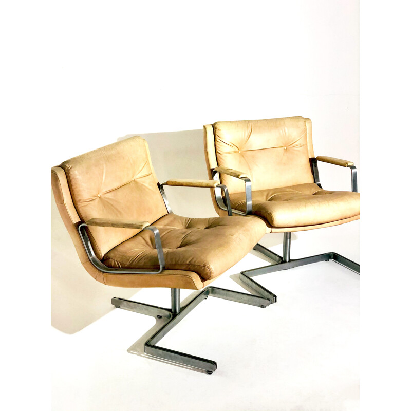 Pair of vintage armchairs Raphael Raffel