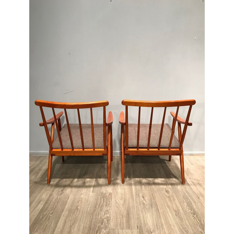 Pair of Vintage Armchairs From Ton, Czech 1960s