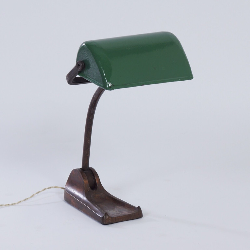 Vintage bureaulamp van Horax, Bauhaus Bankiers 1930