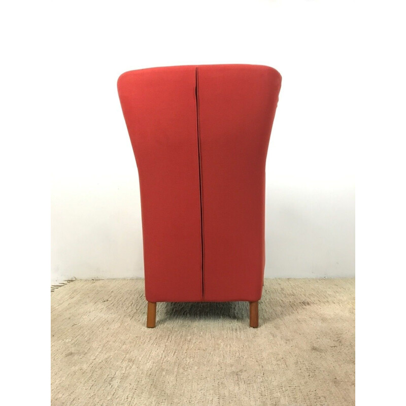 Vintage  Armchair In Red Stately Giorgetti