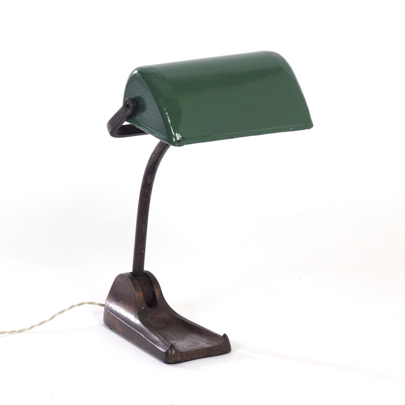 Vintage bureaulamp van Horax, Bauhaus Bankiers 1930