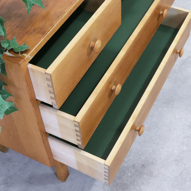 Vintage scandinavian oak chest of drawers, Sweden 1960