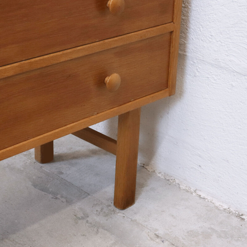 Vintage scandinavian oak chest of drawers, Sweden 1960