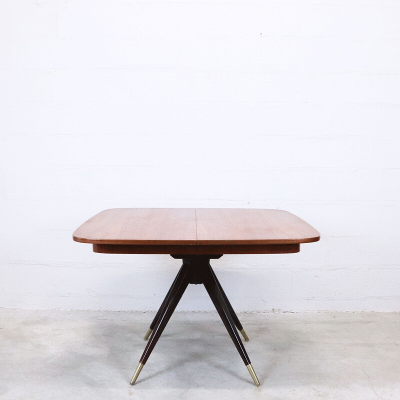 Table de salle à manger vintage en teck, Suède, 1960