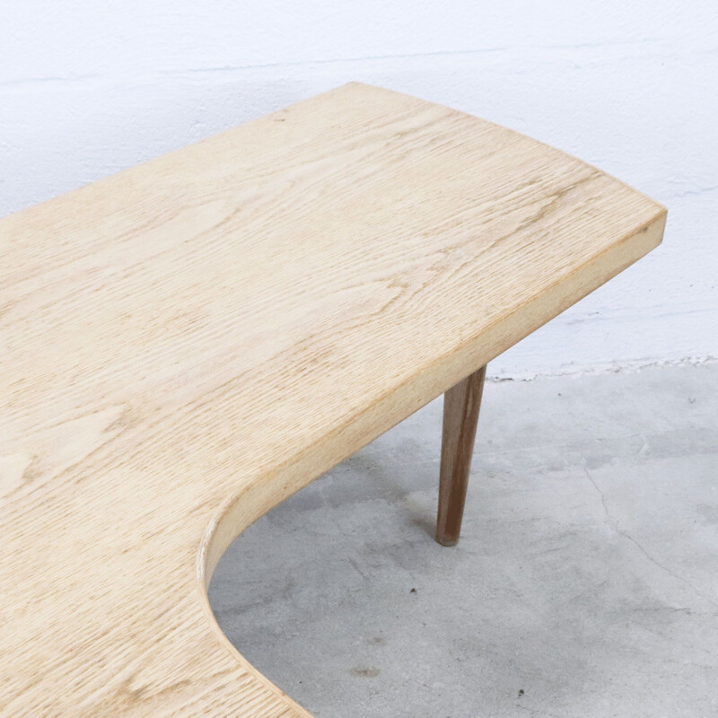 Vintage beech coffee table, Sweden 1990