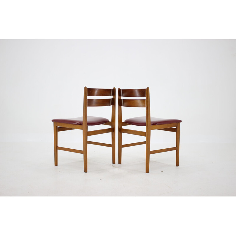 Ensemble de 6 chaises vintage, Danemark 1960