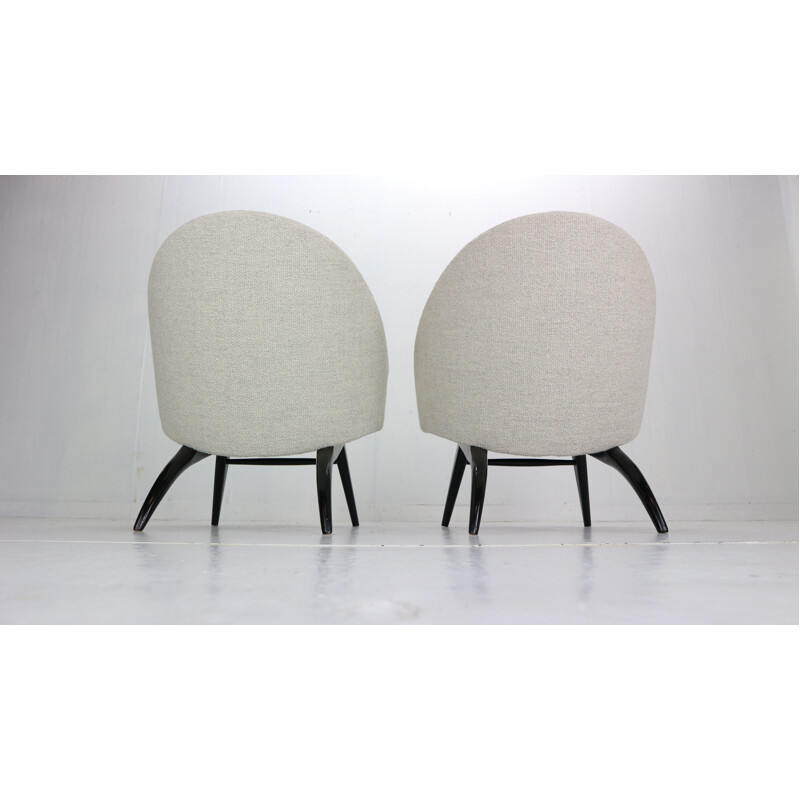 Pair of lounge armchairs by Theo Ruth for Artifort 1950