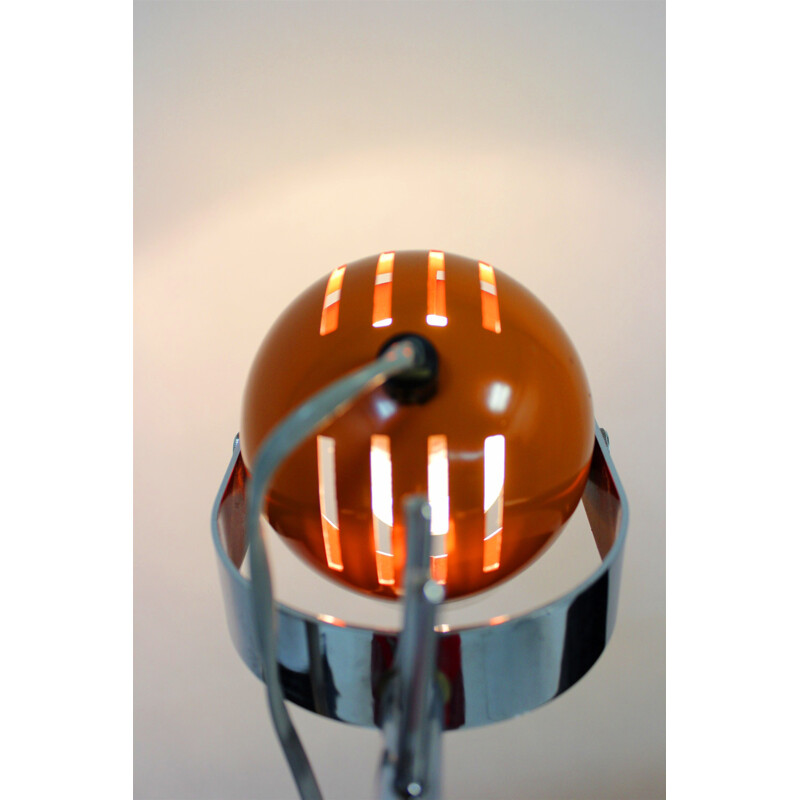 Lampe de table vintage orange par Stanislav Indra 1970