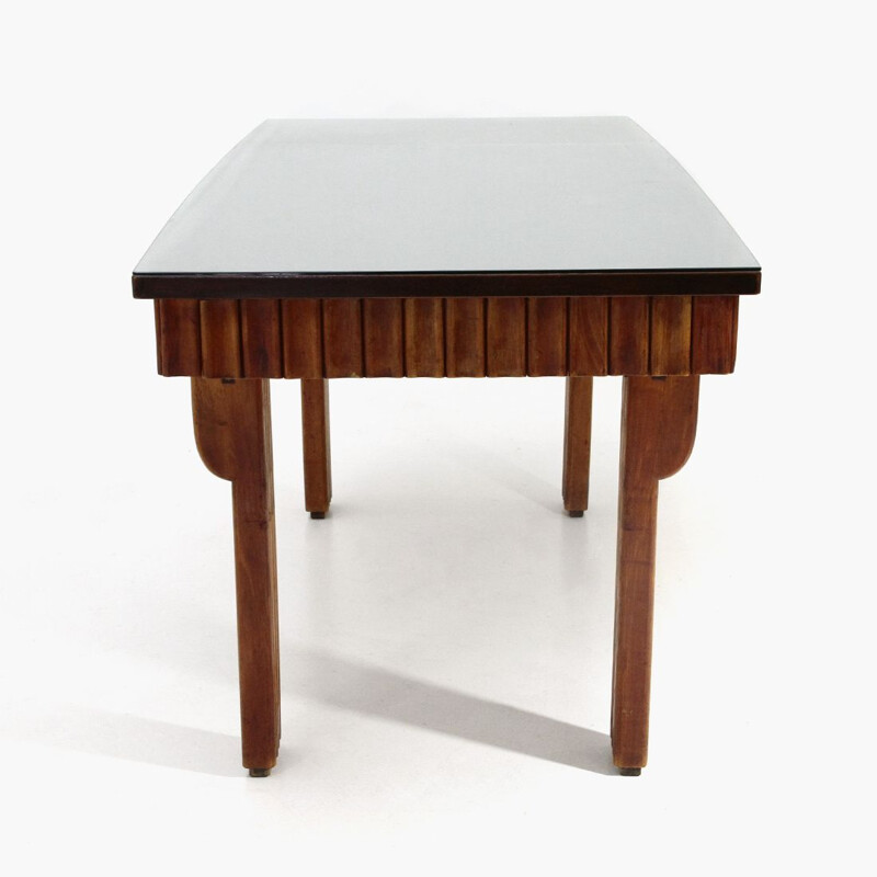 Vintage table with heather top, Italy 1940