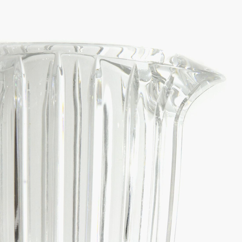 Vase Vintage en cristal transparent 1970