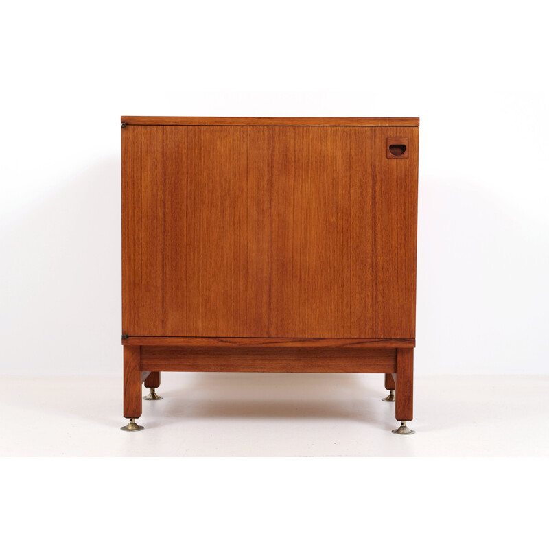 Credenza vintage in teak di André Monpoix, 1967