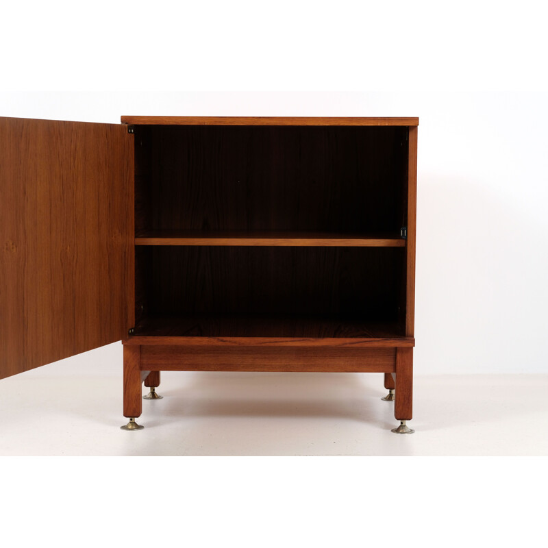 Credenza vintage in teak di André Monpoix, 1967