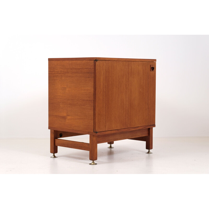 Vintage teakhouten dressoir van André Monpoix, 1967