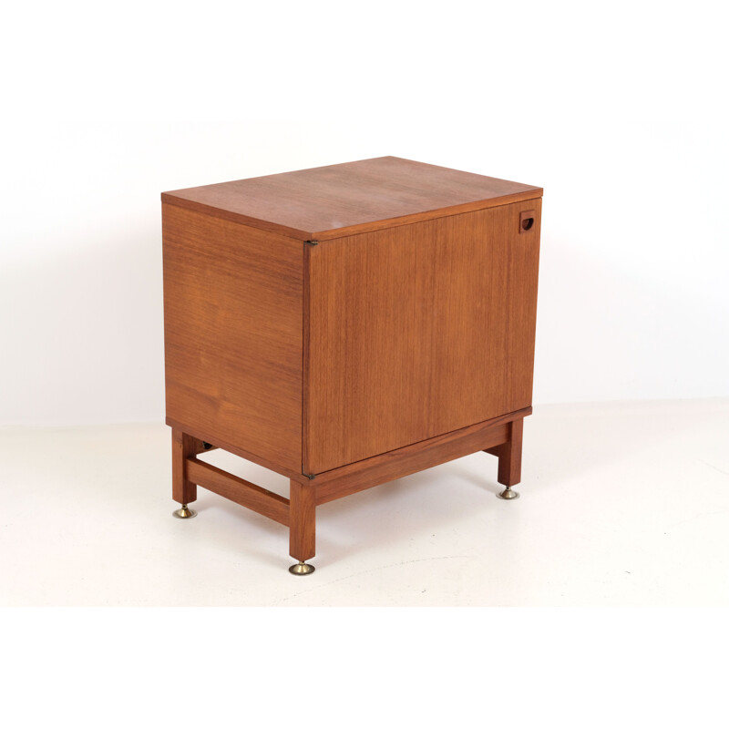 Credenza vintage in teak di André Monpoix, 1967