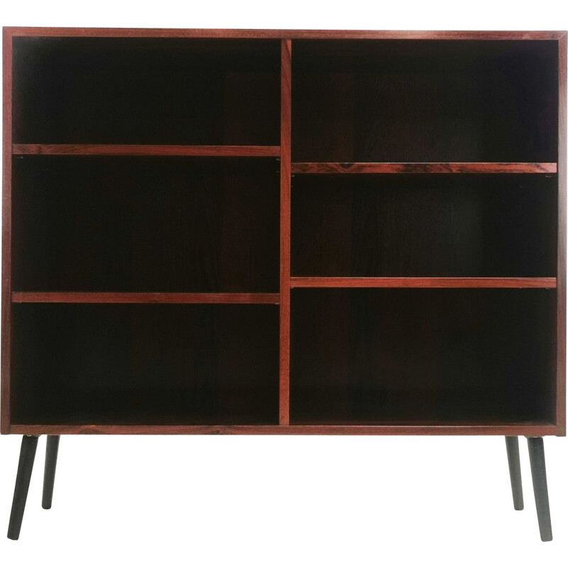 Mid Century Rosewood Bookcase Display Cabinet Danish 1970s