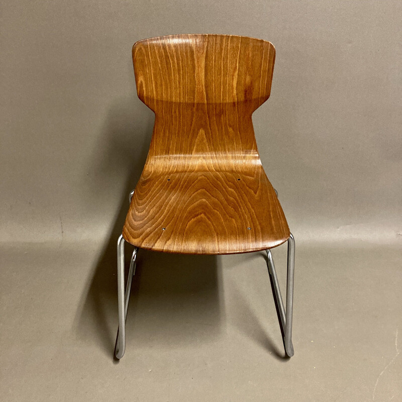 Set of 6 vintage pagwood Casala chairs