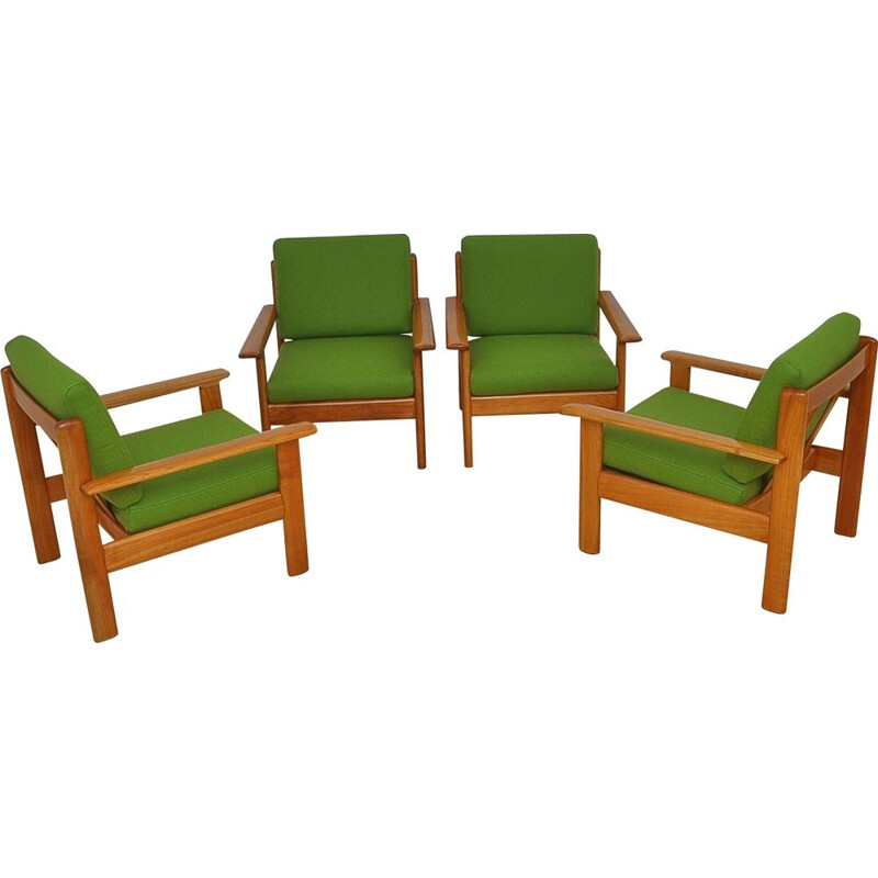 Set Of 4 vintage Armchairs By Knoll Antimott, 1960s