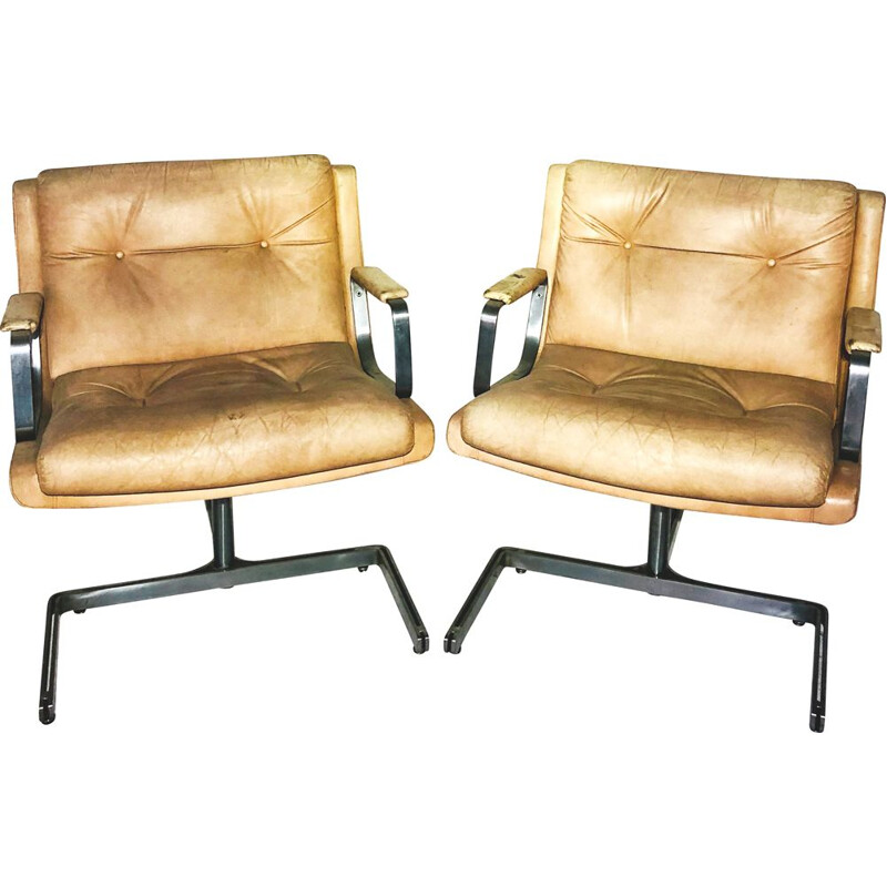 Pair of vintage armchairs Raphael Raffel